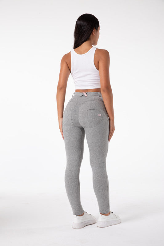 Stilla | Stramme Lysegrå Leggings Med Høj Talje