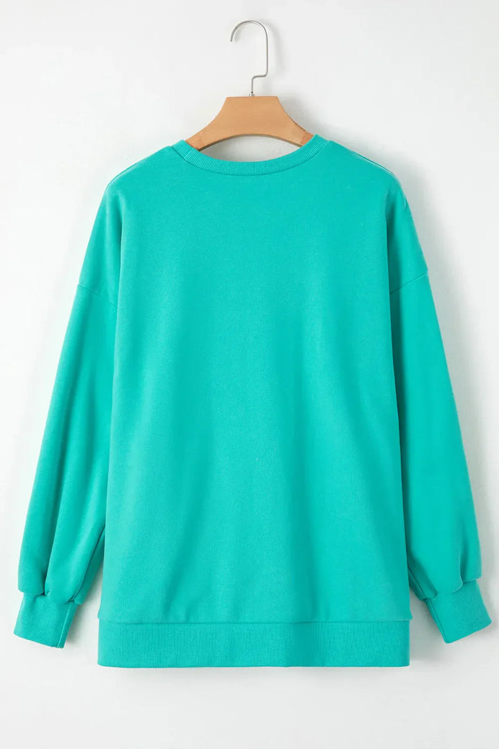 Stilla | Sweatshirt med Rund Halsaussnit og Lange Ærmer