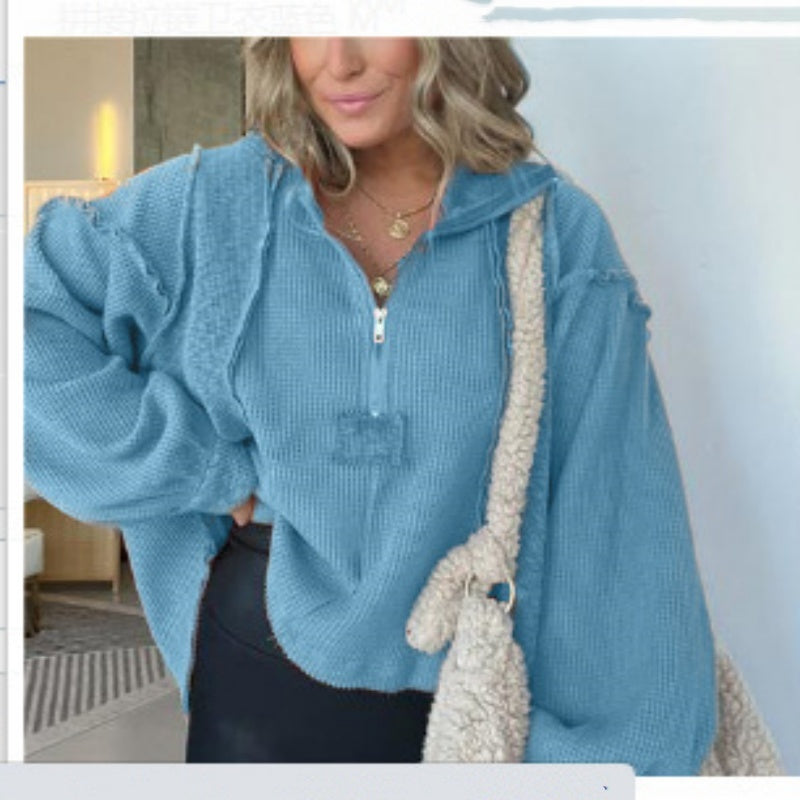 Stilla | Pullover med Uregelmæssig Kant til Efterår og Vinter
