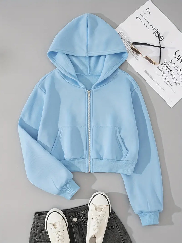 Stilla | Sweatshirt med hætte Komfort & Hygge med lynlås