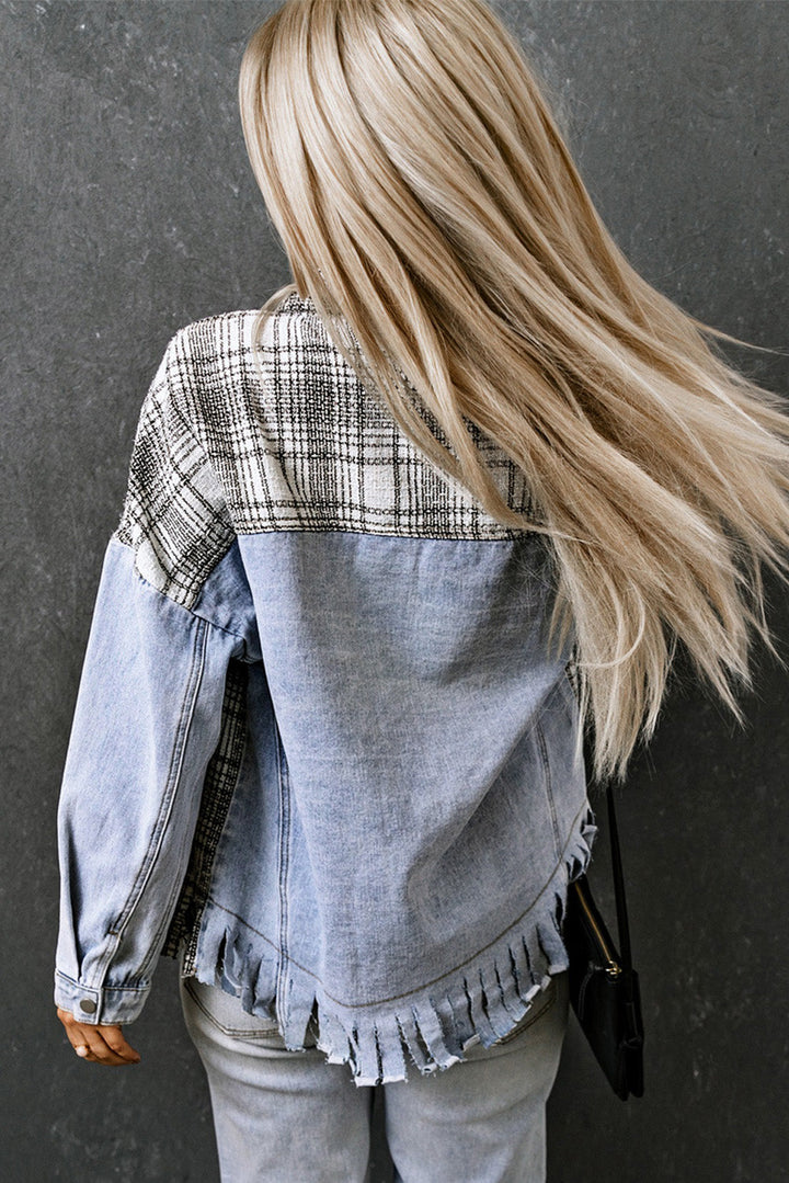 Stilla | Lommepocket Snap Down Denim Jakke