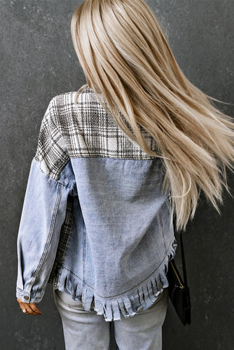 Stilla | Pocketed Snap Down Denim Jakke