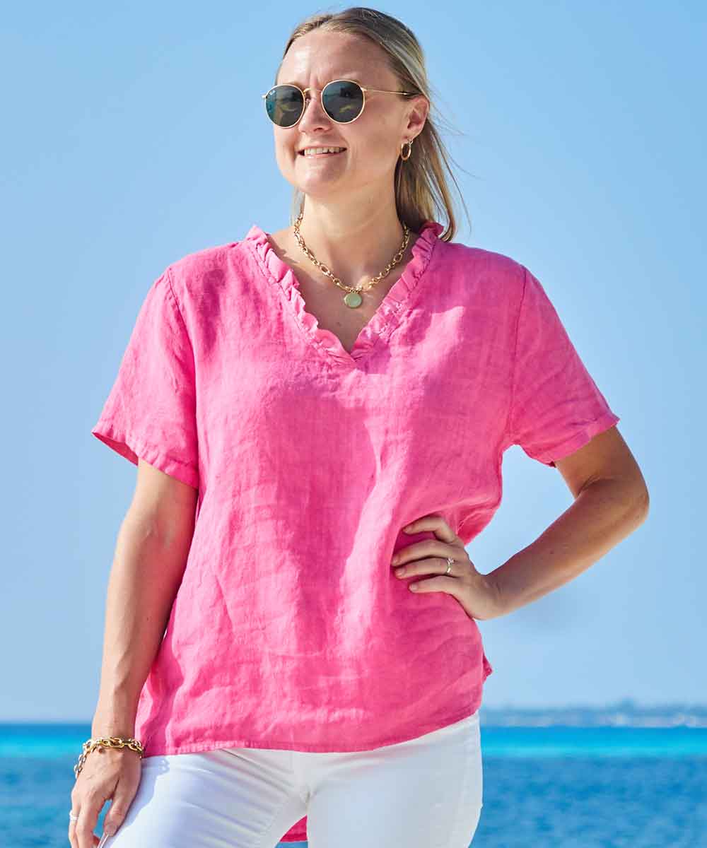 Stilla | Naturlig Blød Linnedbluse