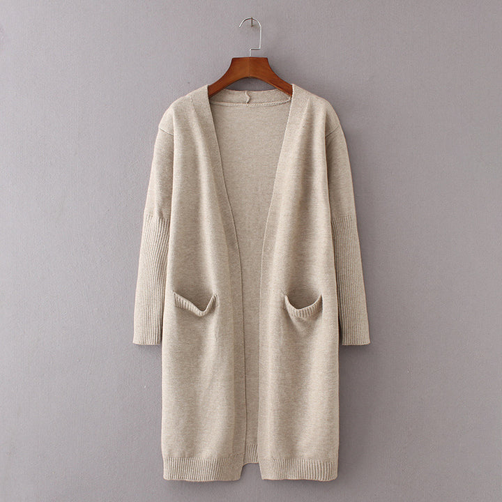 Kvindernes chunky strikket cardigan med praktiske lommer og afslappet snit Stilla