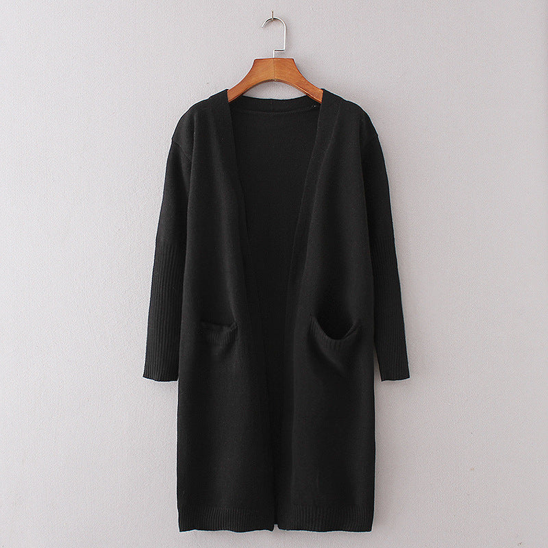 Kvindernes chunky strikket cardigan med praktiske lommer og afslappet snit Stilla