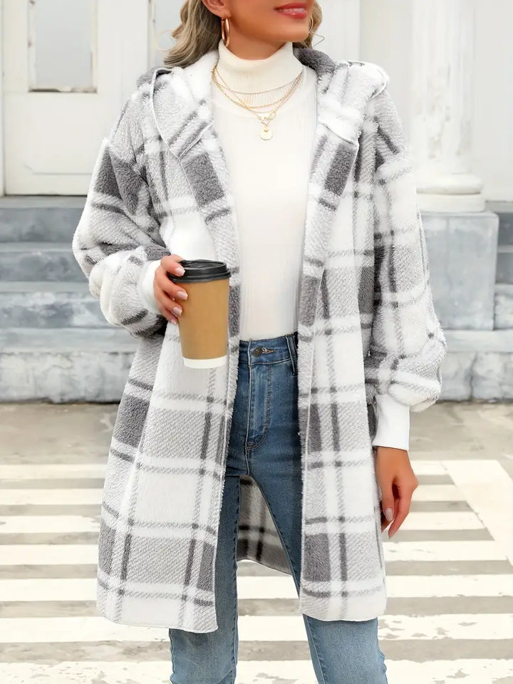 Stilla | Blød Fleece Hættepullover Cardigan