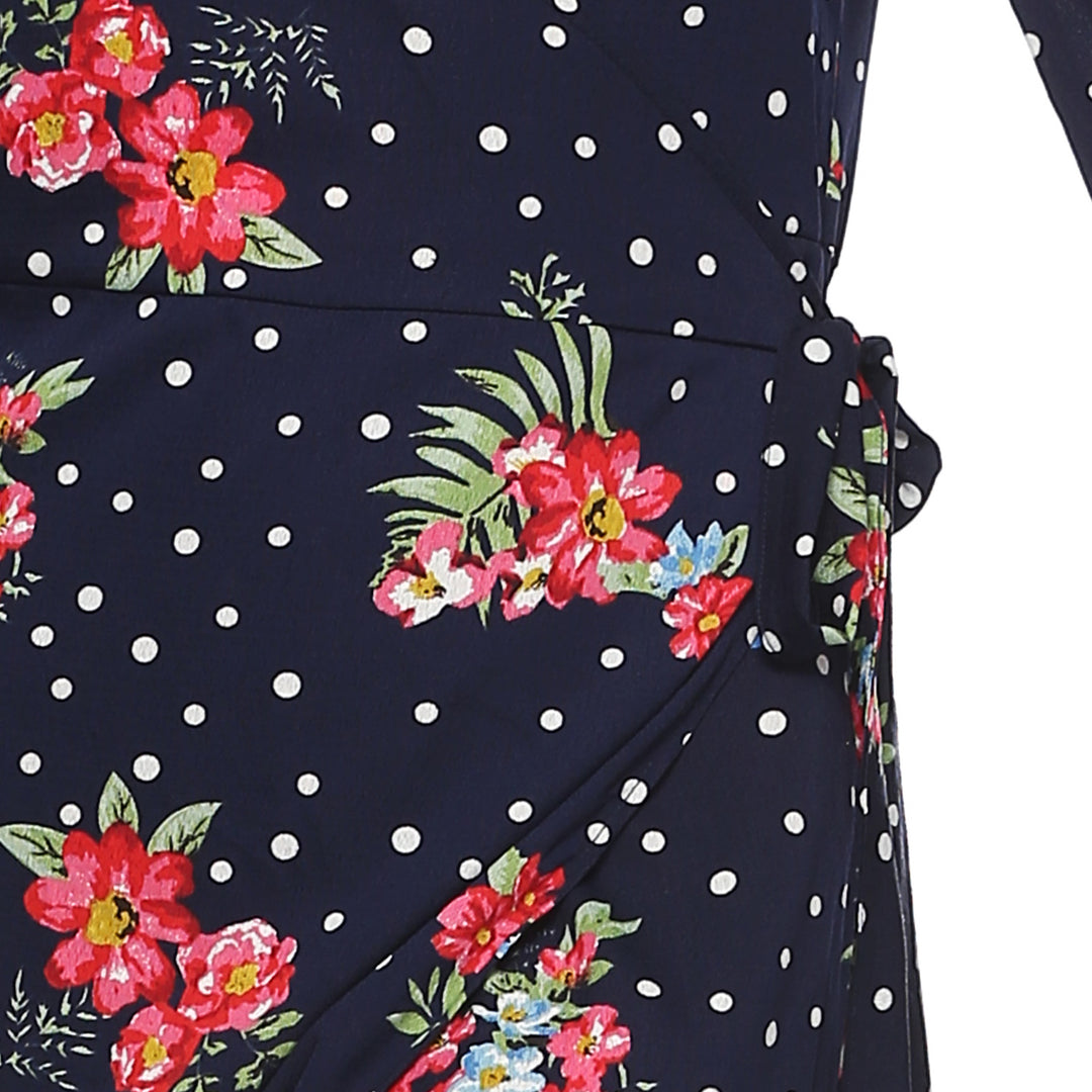 Kvinder Blomsterprint Langærmet Maxi Kjole Stilla