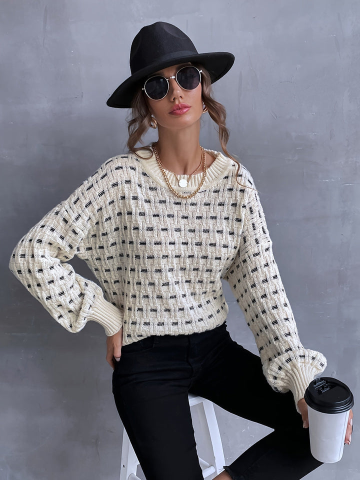 Stilla | Pullover Vintage Farveblok Til Kvinder
