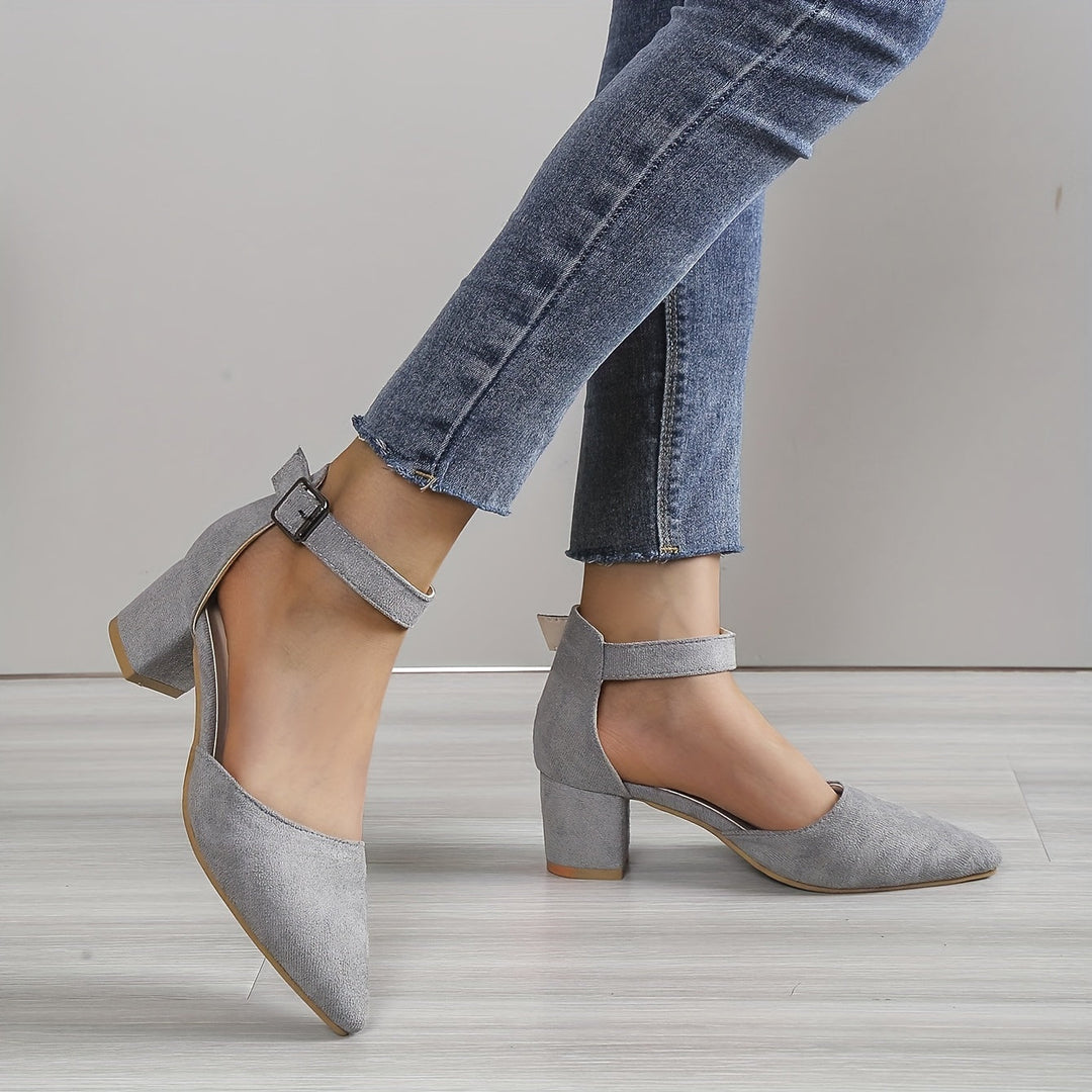 Stilla | Dame Sandaler Med Blokhæl Blonder, Med Ankelstrop, Elegante