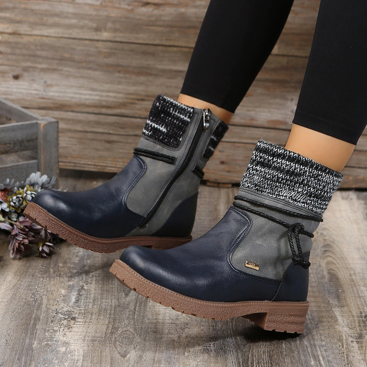 Stilla | Støvler i PU-læder med sidelukning
