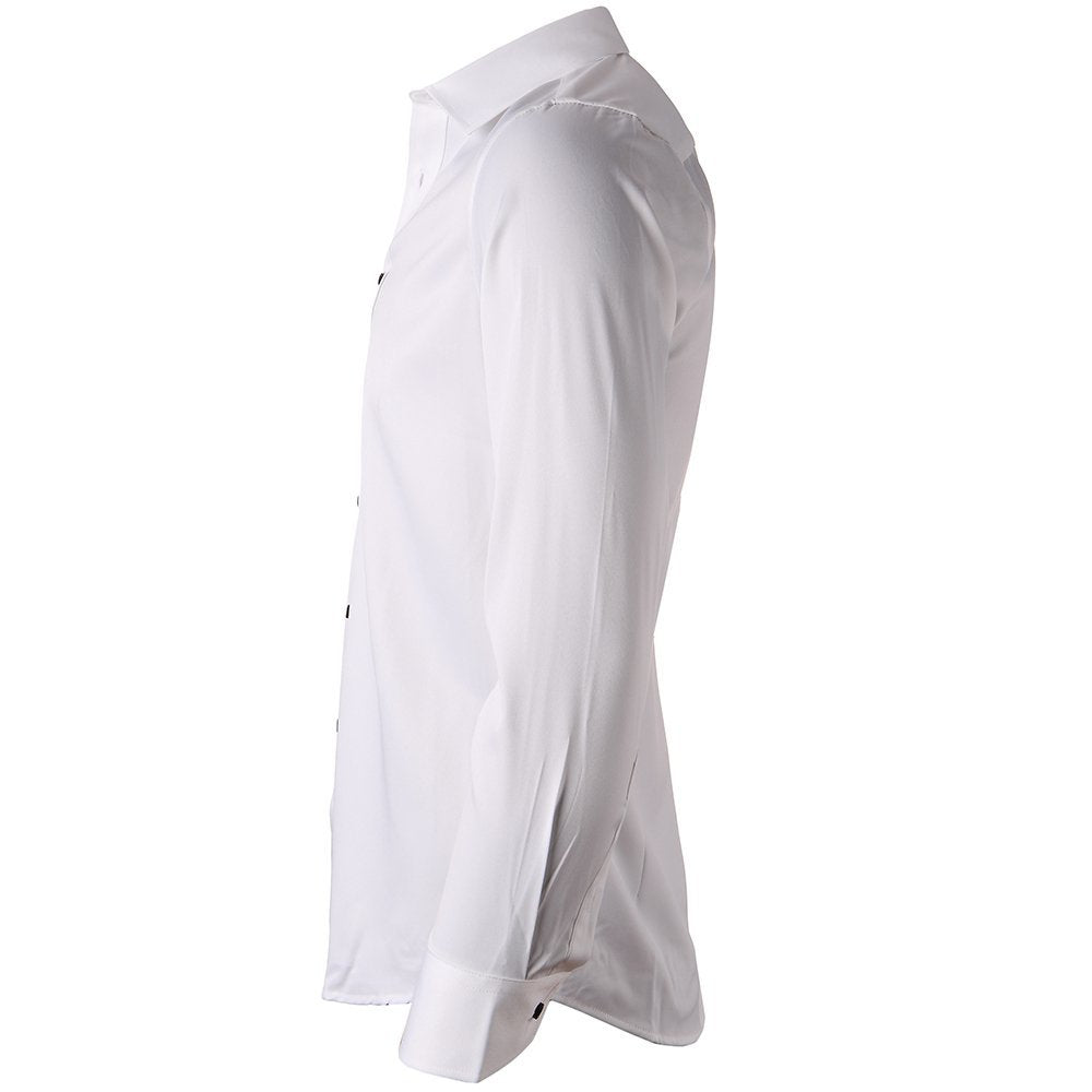 Herrer Smart Casual Langærmet Skjorte med elegant Snit og åndbart Stof Stilla