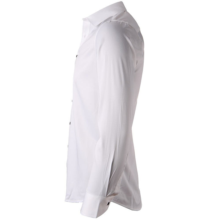 Herrer Smart Casual Langærmet Skjorte med elegant Snit og åndbart Stof Stilla
