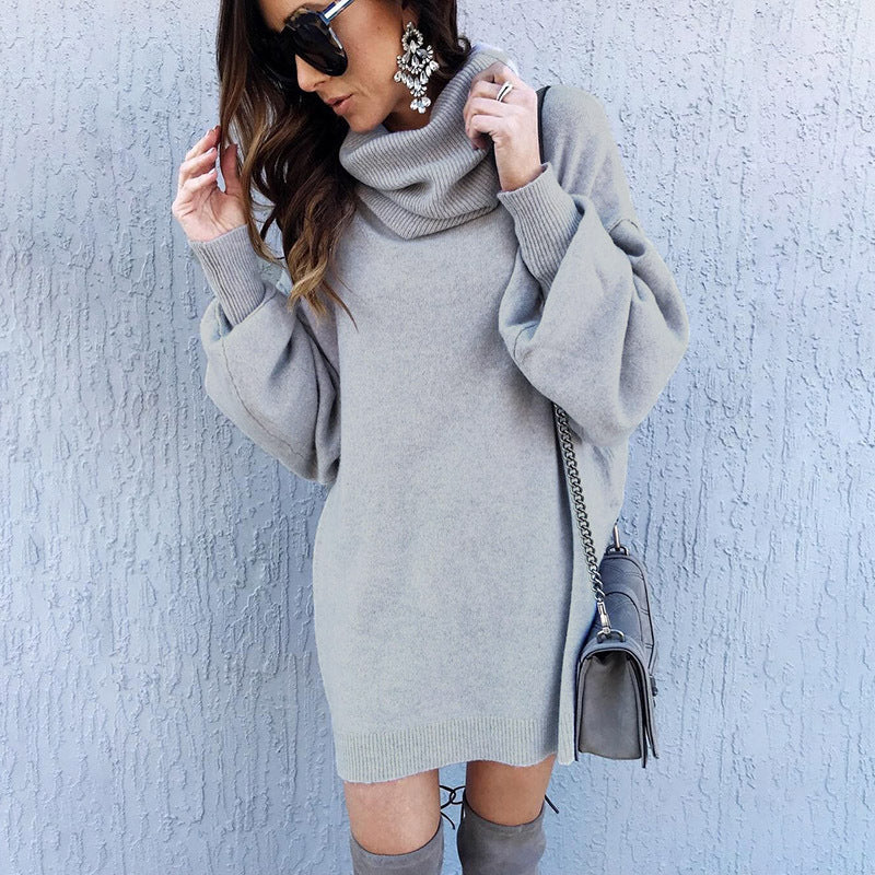 Dame Oversized Pullover med rullekrave og bred pasform Stilla