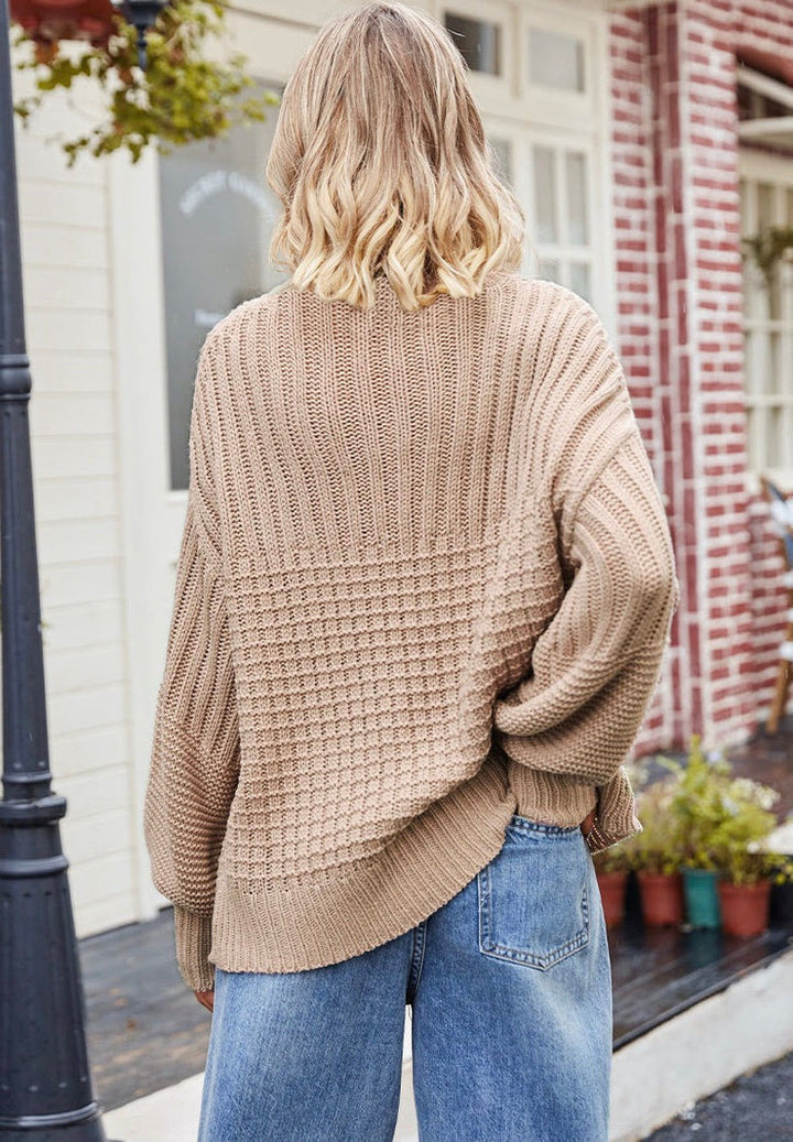 Stilla | Pullover Mit Langen Ärmeln in Aprikosenfarbe