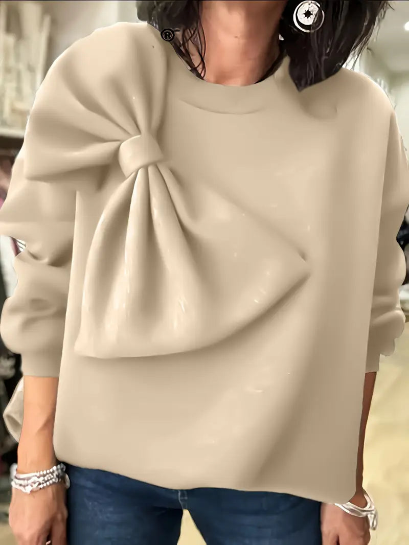 Stilla | Overdimensionerede bomulds sweater med knude