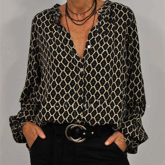 Stilla | Elegant Trykt Bluse
