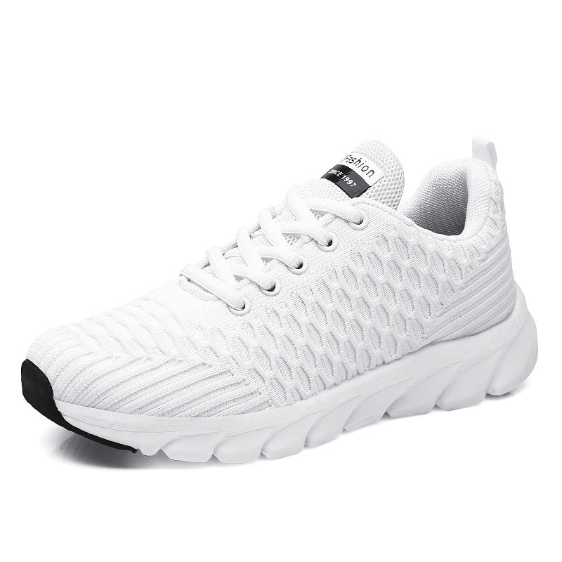 Dame Let Åndbar Strik-Sneakers Stilla