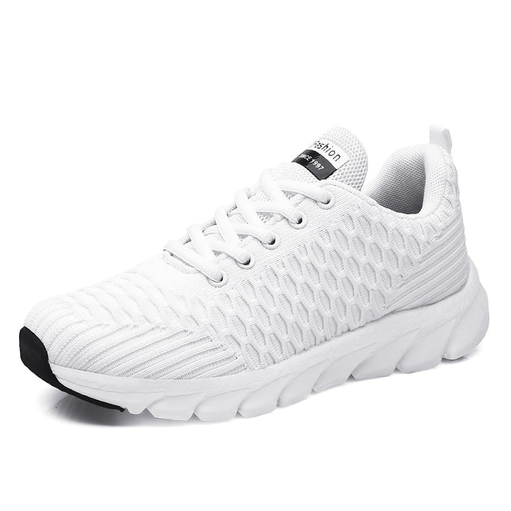 Dame Let Åndbar Strik-Sneakers Stilla