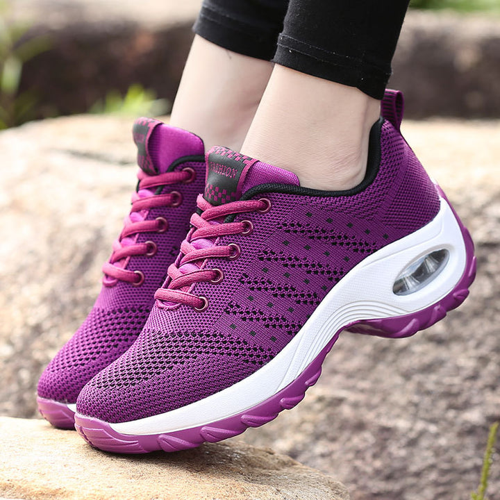 Dame Air-Cushioned Åndbare Sneakers Stilla