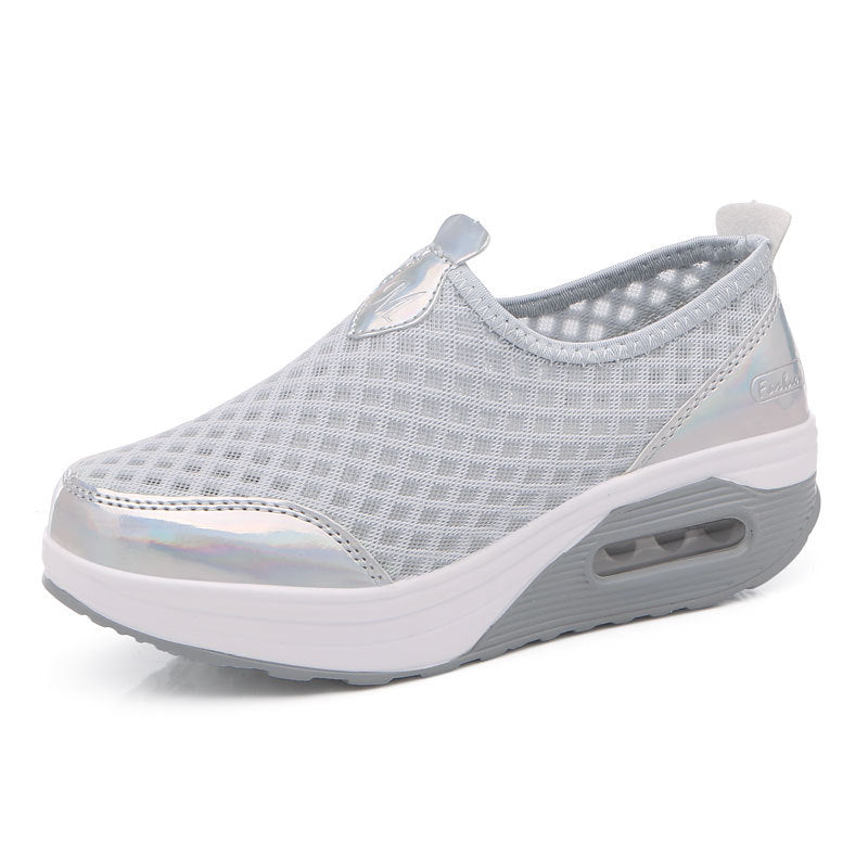 Dame Slip-On Mesh Sneakers med Air Cushion Teknologi Stilla