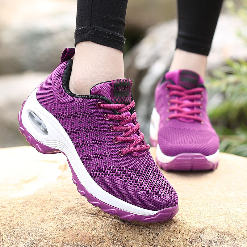 Dame Air-Cushioned Åndbare Sneakers Stilla