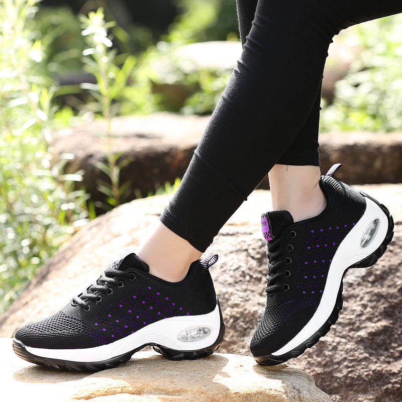 Dame Air-Cushioned Åndbare Sneakers Stilla