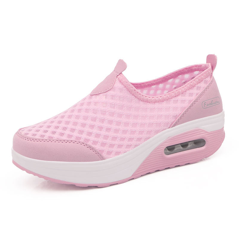 Dame Slip-On Mesh Sneakers med Air Cushion Teknologi Stilla