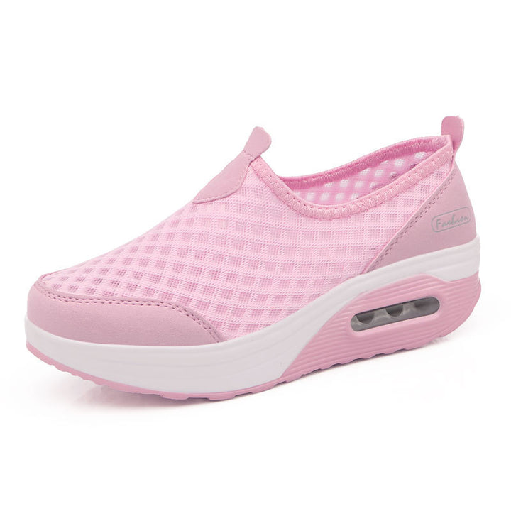 Dame Slip-On Mesh Sneakers med Air Cushion Teknologi Stilla