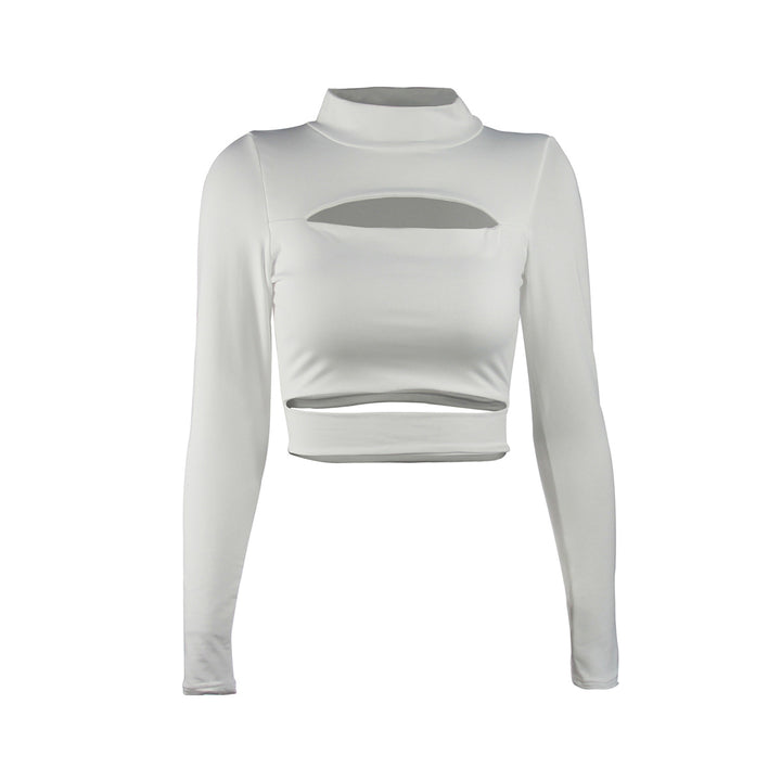Dame Crop-Top med høj krave fra Stilla