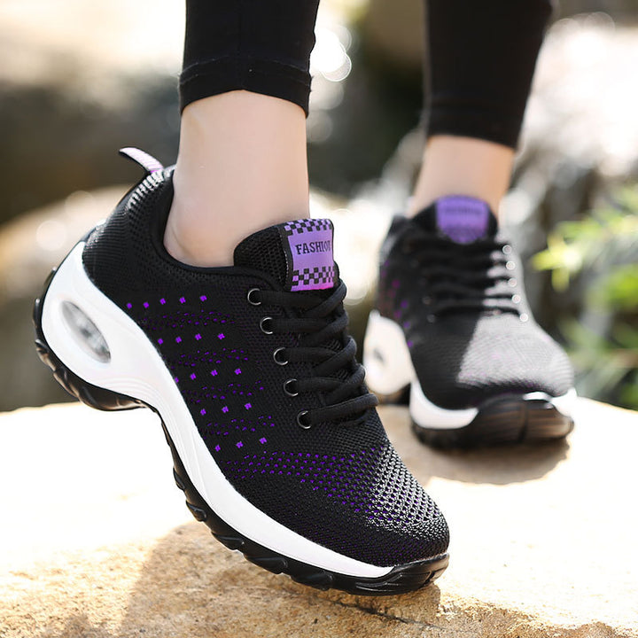 Dame Air-Cushioned Åndbare Sneakers Stilla