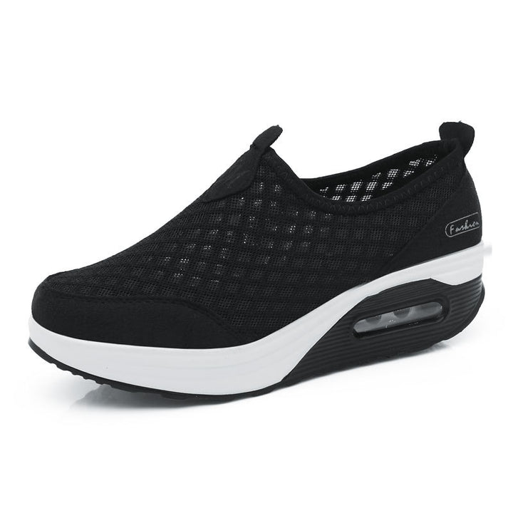 Dame Slip-On Mesh Sneakers med Air Cushion Teknologi Stilla