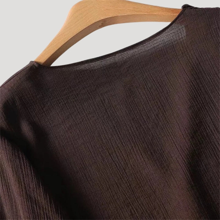 Stilla | Rynket Front Langærmet Bluse