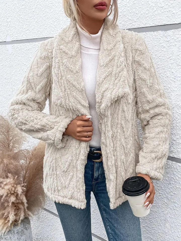 Stilla | Dame-cardigan med plysfor