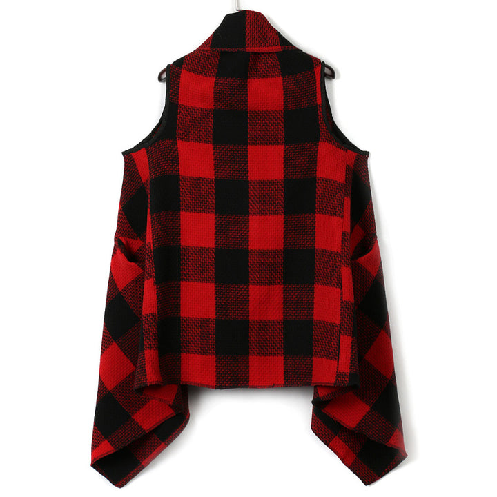 Kvinders Lush Tjekket Poncho Skovae