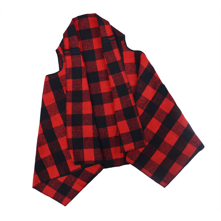 Kvinders Lush Tjekket Poncho Skovae