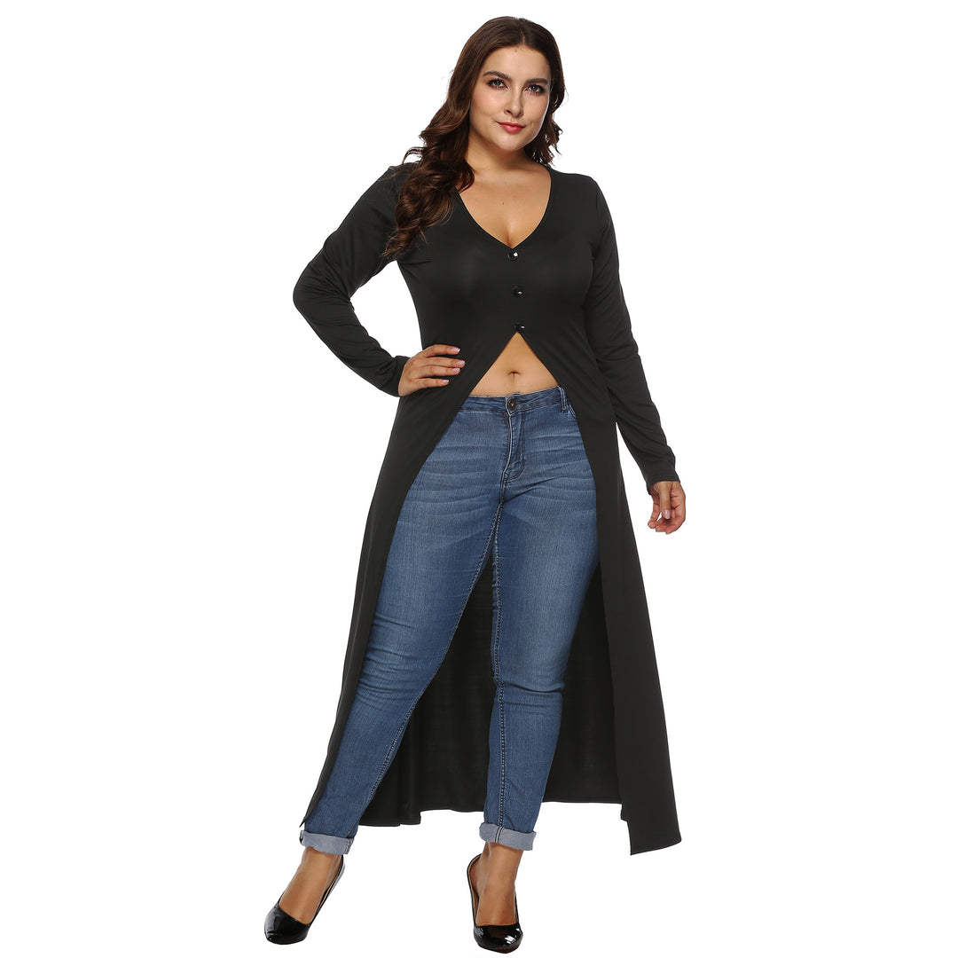 Femme Langærmet Knap-Down Cardigan Stilla