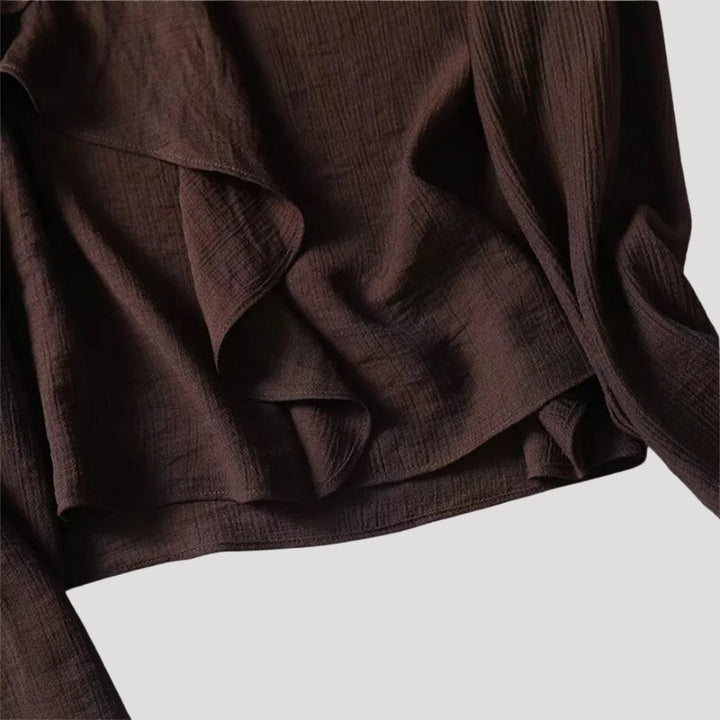 Stilla | Rynket Front Langærmet Bluse