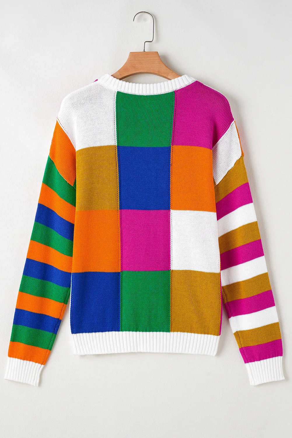 Stilla | Pullover med lange ærmer i farveblokkedesign