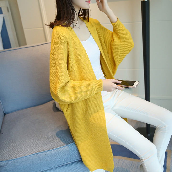 Femme Åben-Front Langstrik-Cardigan Stilla