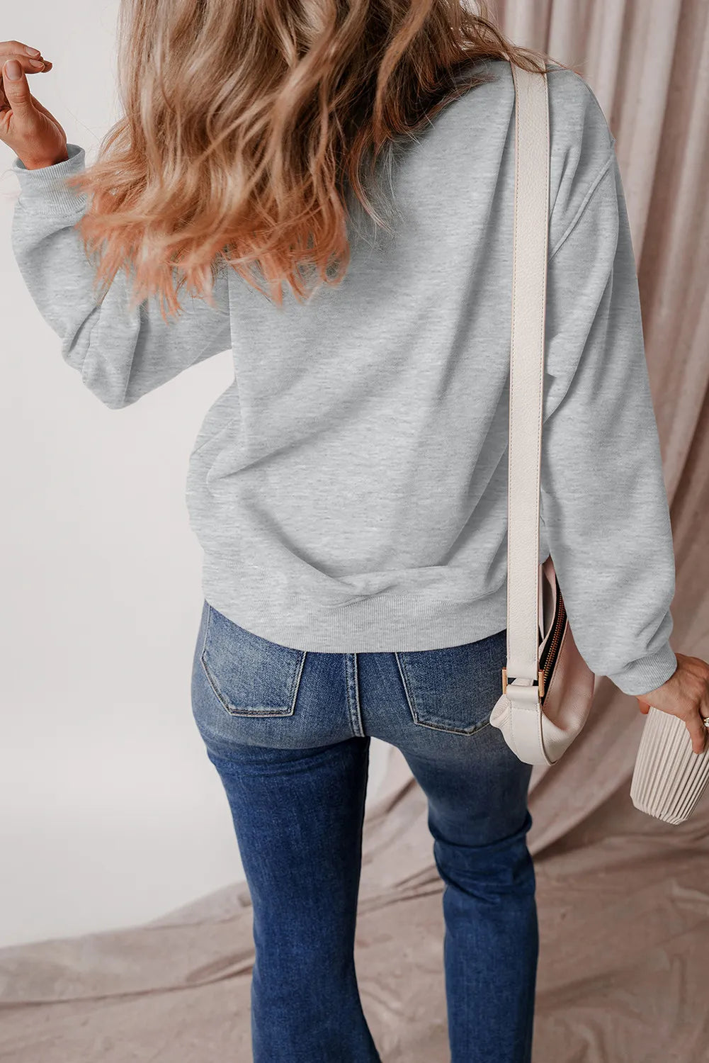 Stilla | Sweatjacke med lange ærmer og rund halsudskæring