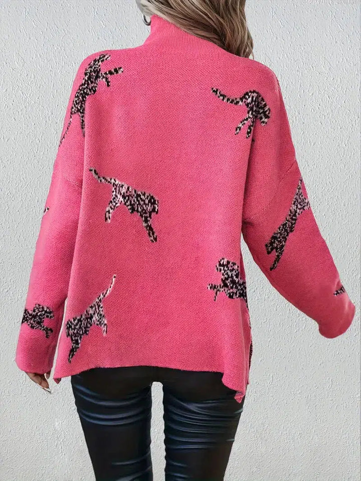 Stilla | Rosa Pullover Med Lange Ærmer