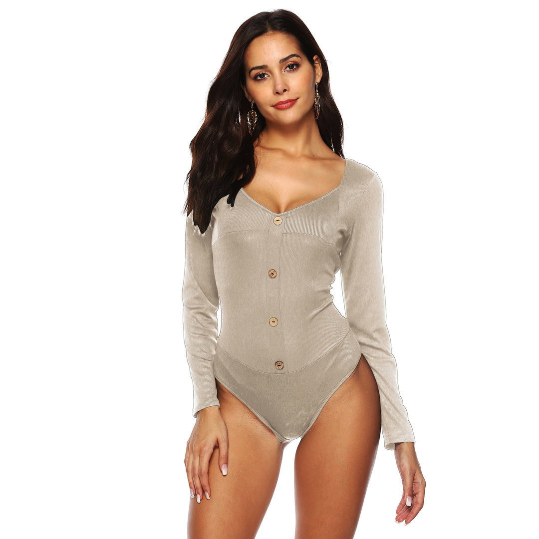 Dame kropsnær lange ærmer bodysuit Skovae