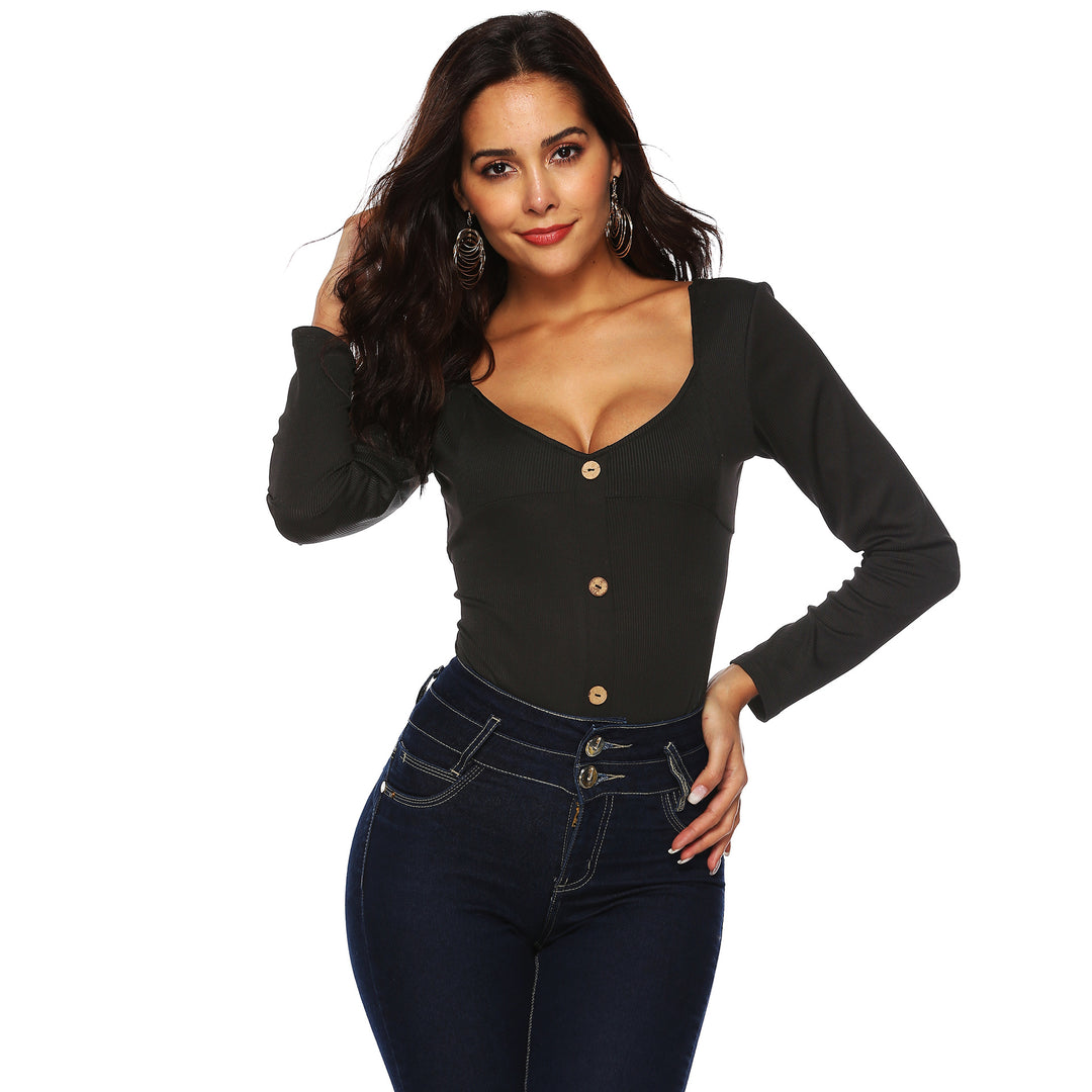 Dame kropsnær lange ærmer bodysuit Skovae