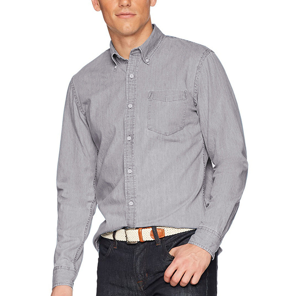 Herren Casual Jeansskjorte Stilla