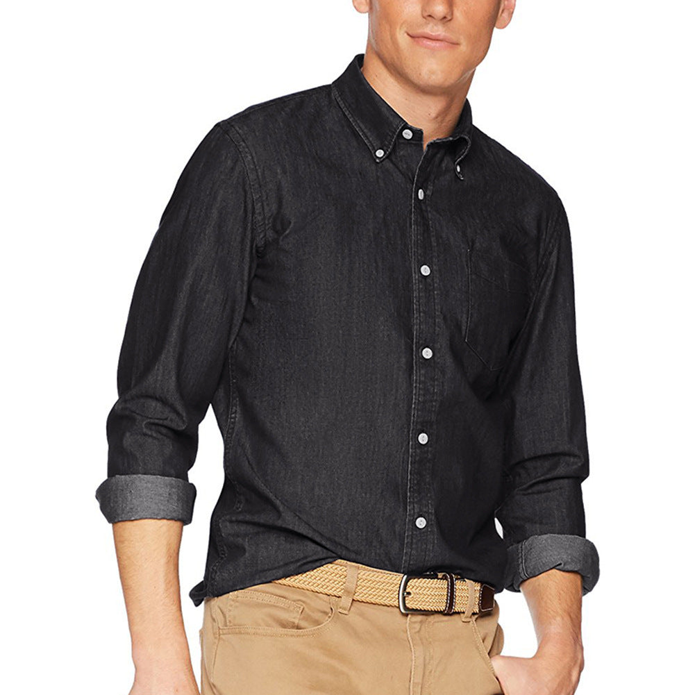 Herren Casual Jeansskjorte Stilla