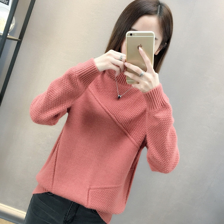 Femme Struktureret Asymmetrisk Strikpullover Stilla