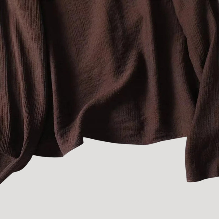 Stilla | Rynket Front Langærmet Bluse