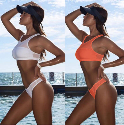 Damer Sporty bikini med funktionelt design og justerbare stropper Stilla