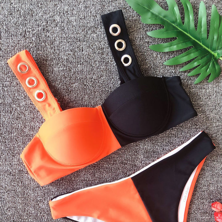 Dame Trendy Bikini med innovative spændeelementer Stilla