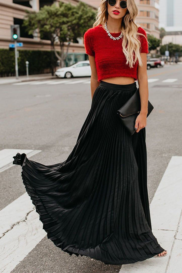 Stilla | for Eternity Plisseret Maxi Nederdel